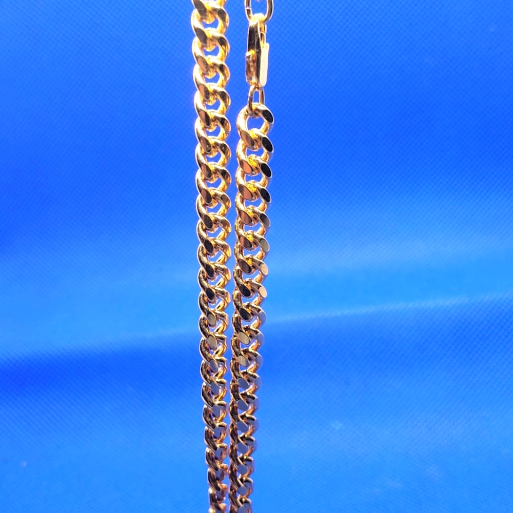 Gold-Tone Chain Necklace and Bracelet